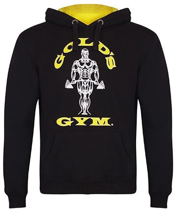 Golds Gym Pull Over Hoodie - S - Black
