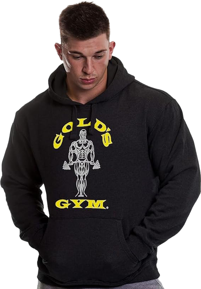 Golds Gym Pull Over Hoodie - S - Black