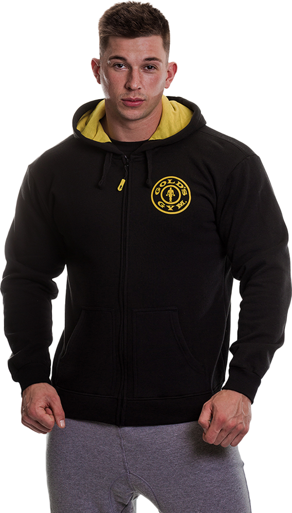 Golds Gym Zipper Hoodie Joe - S