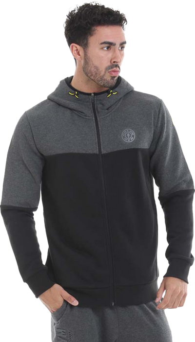 Golds Gym Zipper Hoodie Perform - Black/Charcoal