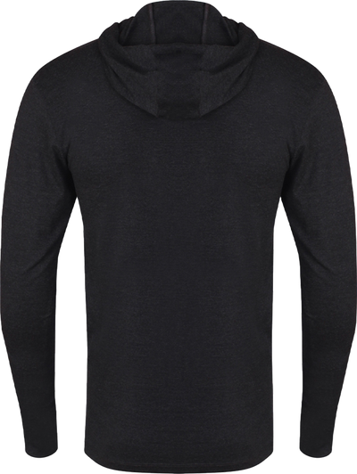 Golds Gym Long Sleeve Hood T-Shirt - S - Black