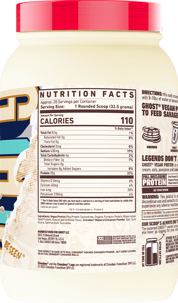 Ghost Vegan - 28 servings