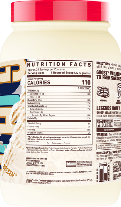Ghost Vegan - 28 servings