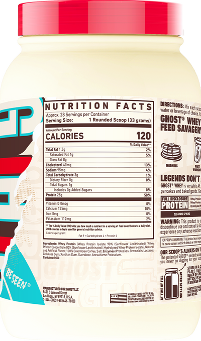 Ghost Whey - 28 servings - Coffee Ice Cream