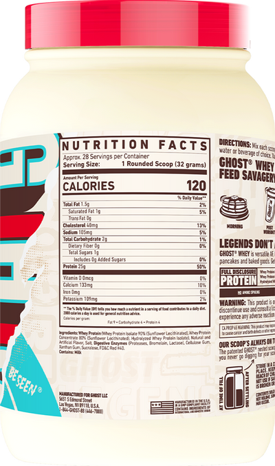 Ghost Whey - 28 servings - Coffee Ice Cream
