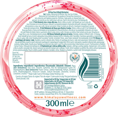 Himalaya Rose Face & Body Moisturizer Gel - 300 ml