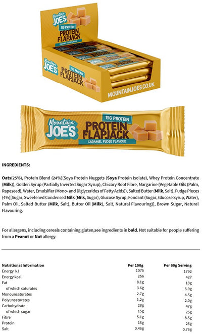 Mountain Joe's Protein Flapjacks - 16 x 60 g