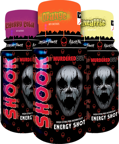 Murdered Out SHOOK Energy Shots - 12 x 60 ml