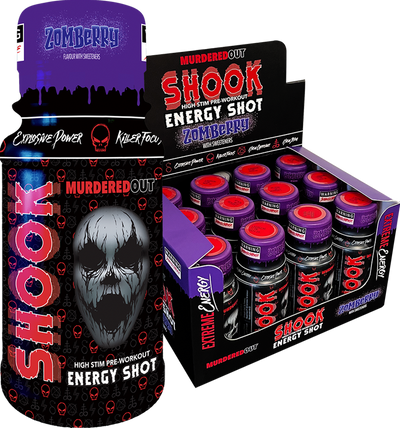 Murdered Out SHOOK Energy Shots - 12 x 60 ml