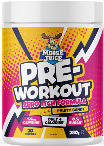 Muscle Moose Pre-Workout Zero Itch Formula - 20 servings