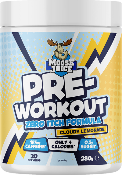 Muscle Moose Pre-Workout Zero Itch Formula - 20 servings