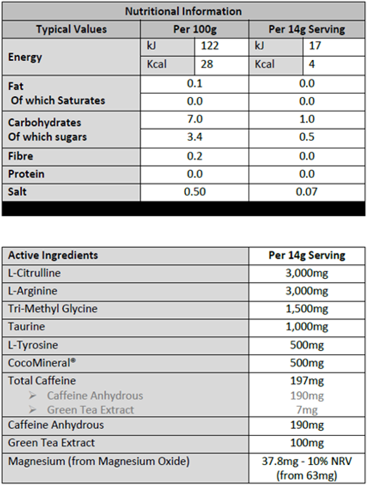 Muscle Moose Pre-Workout Zero Itch Formula - 20 servings