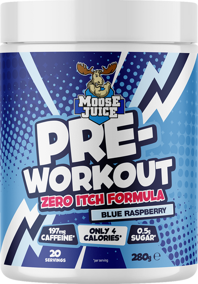 Muscle Moose Pre-Workout Zero Itch Formula - 20 servings