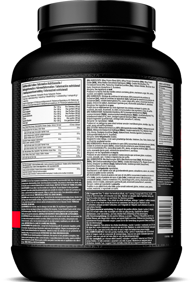 MuscleTech Nitro Tech Whey Protein - 1820 g