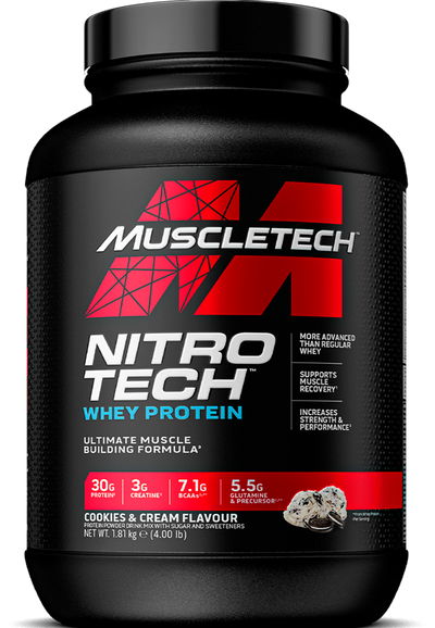 MuscleTech Nitro Tech Whey Protein - 1820 g