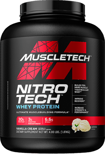 MuscleTech Nitro Tech Whey Protein - 1820 g