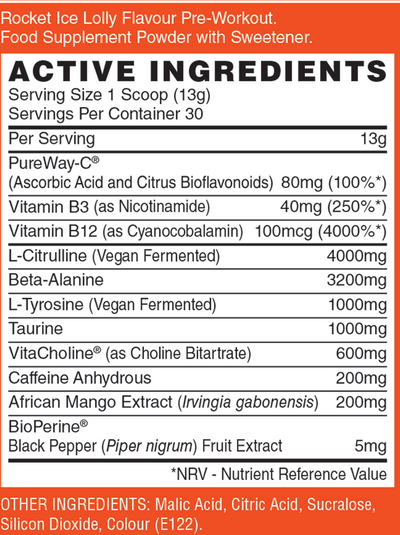 Naughty Boy Energy Pre-Workout - 390 g