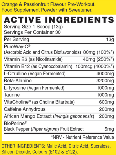 Naughty Boy Energy Pre-Workout - 390 g