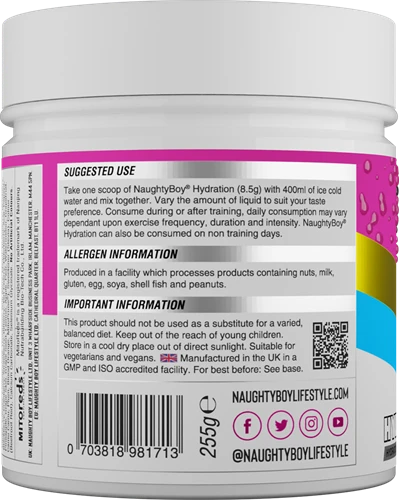 Naughty Boy Hydration - 255 g