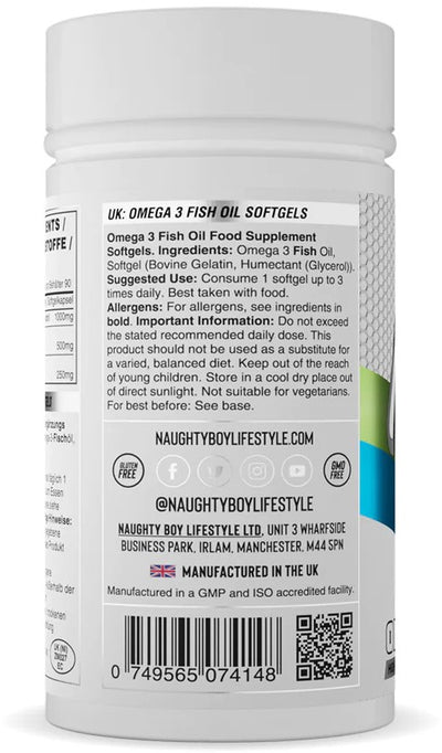 Naughty Boy Omega 1000 mg - 90 softgels