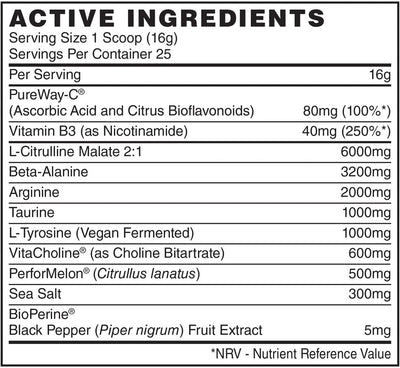 Naughty Boy Pump Pre-Workout - 400 g