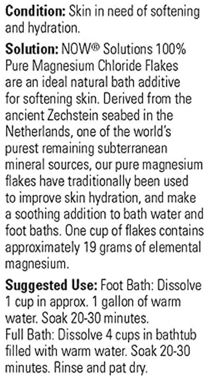 NOW Foods NOW7738 Magnesium Flakes - 1531 g