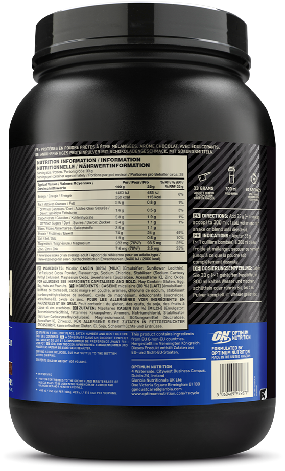 Optimum Nutrition Gold Standard 100% Casein - 900 g