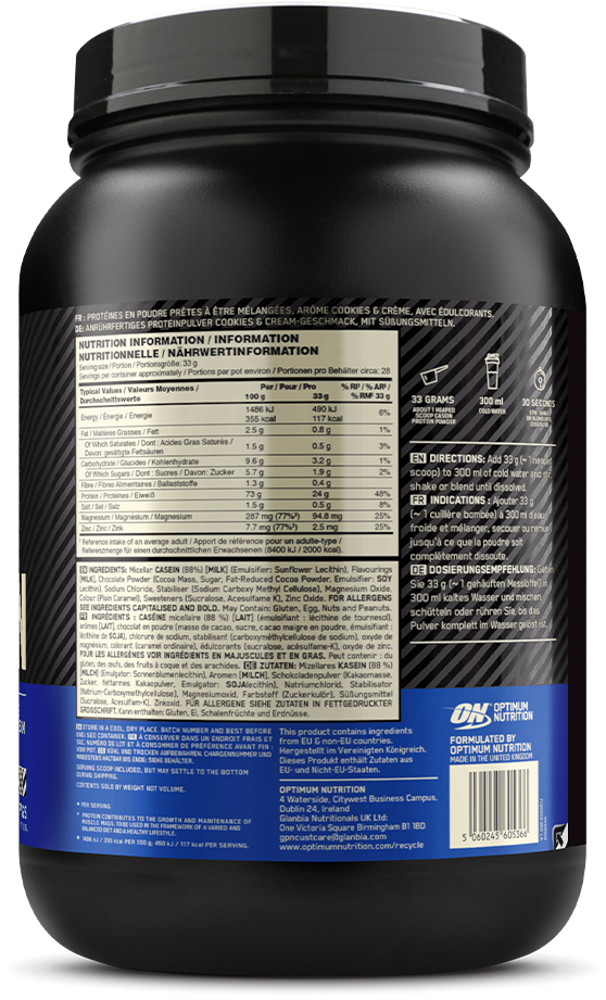 Optimum Nutrition Gold Standard 100% Casein - 900 g