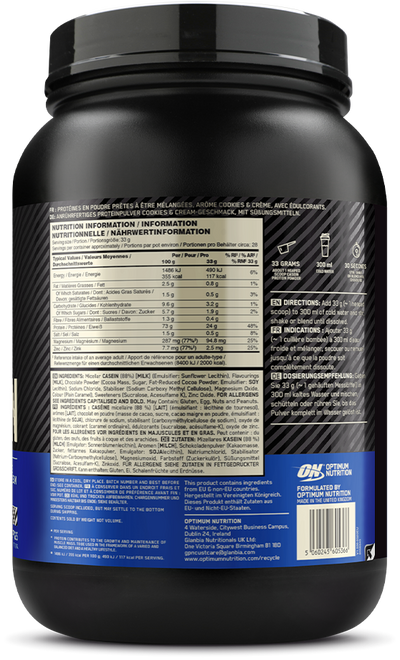 Optimum Nutrition Gold Standard 100% Casein - 900 g