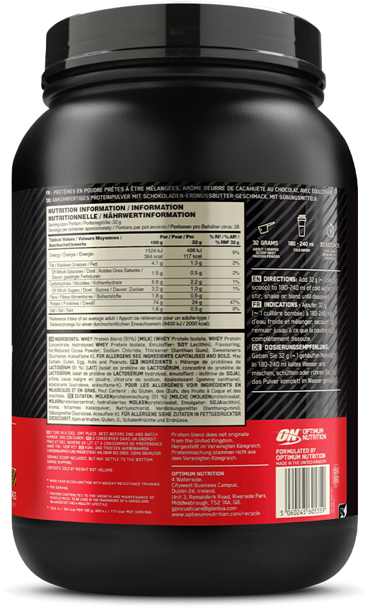 Optimum Nutrition Gold Standard 100% Whey - 900 g