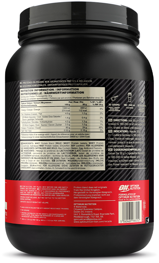 Optimum Nutrition Gold Standard 100% Whey - 900 g