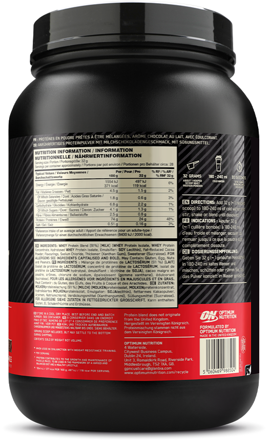 Optimum Nutrition Gold Standard 100% Whey - 900 g