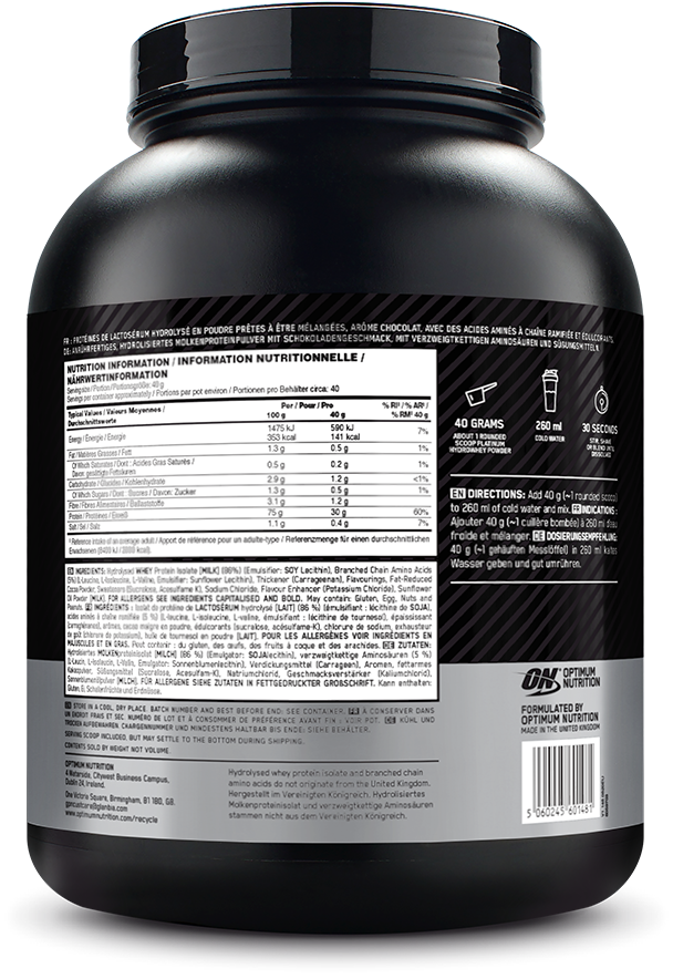Optimum Nutrition Platinum Hydrowhey - 1600 g