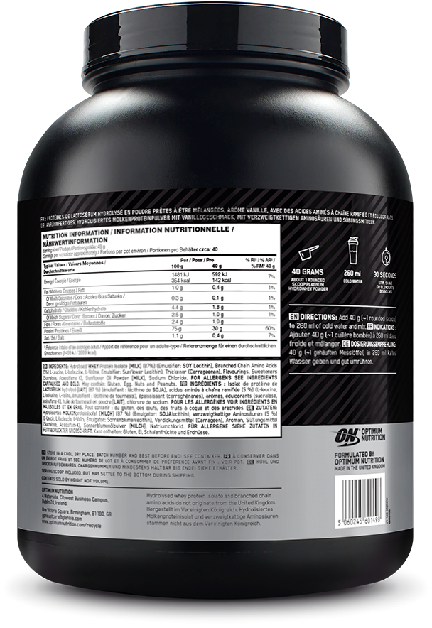 Optimum Nutrition Platinum Hydrowhey - 1600 g