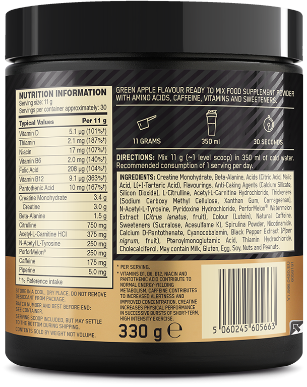 Optimum Nutrition Gold Standard Pre-Workout - 330 g