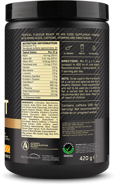 Optimum Nutrition Gold Standard Pre-workout Advanced - 420 g