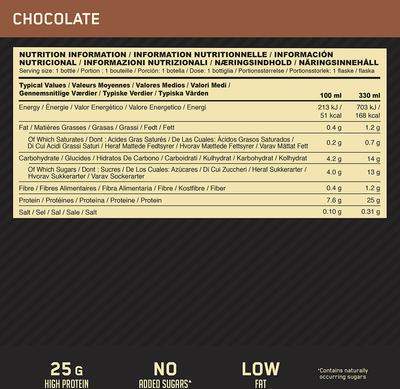 Optimum Nutrition High Protein Shake - 12 x 330 ml