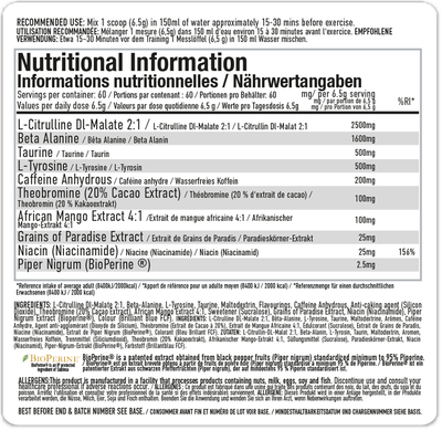 PER4M Energy Pre-workout - 390 g