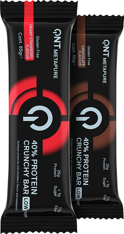 QNT 40% Protein Crunchy Bar - 12 x 65 g