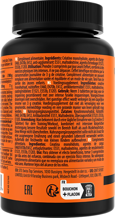QNT Creatine Monohydrate Pure - 200 tabs