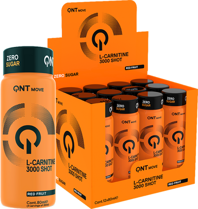 QNT L-Carnitine 3000 mg - 12 x 80 ml - Red Fruit