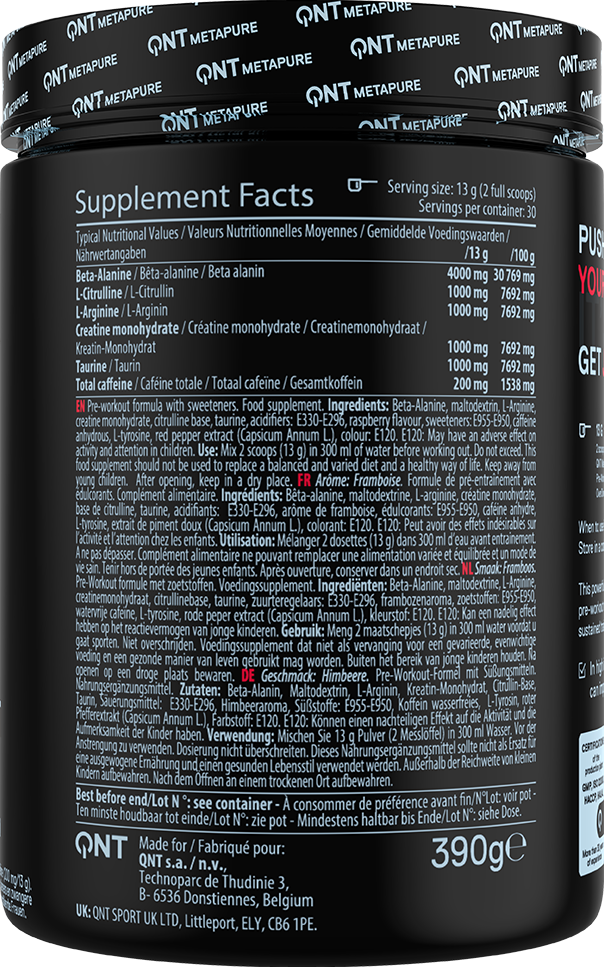 QNT Pre-Workout Overdrive - 390 g