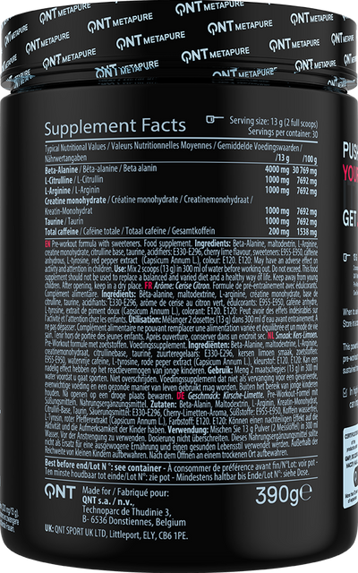 QNT Pre-Workout Overdrive - 390 g