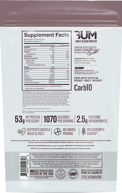 RAW CBUM Mass Gainer - 5443g
