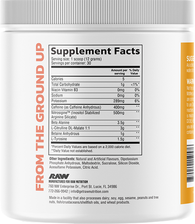 RAW Pre Extreme - 30 servings