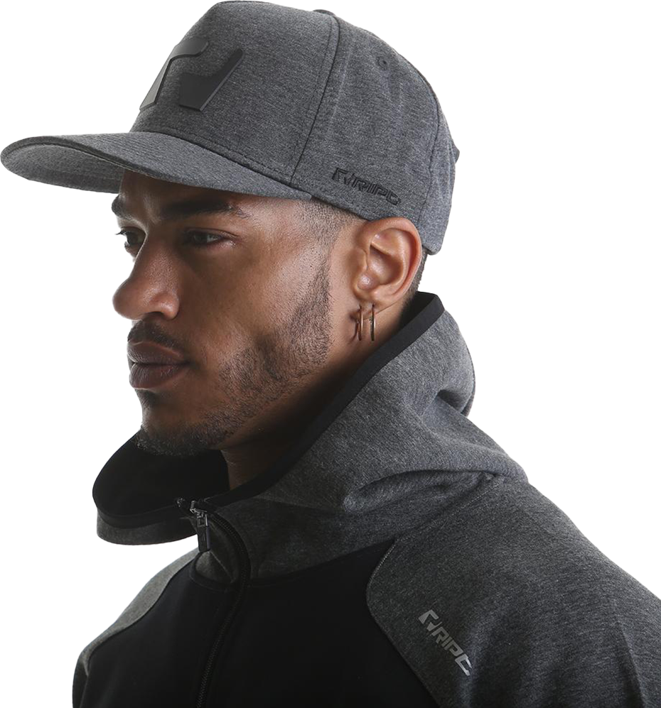 Ript Snapback Hat - Grey Marl