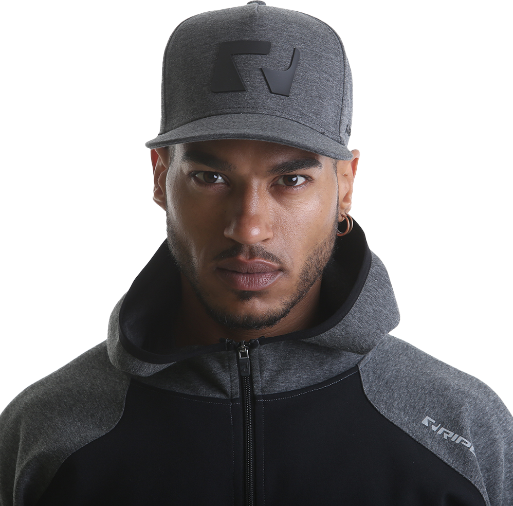Ript Snapback Hat - Grey Marl