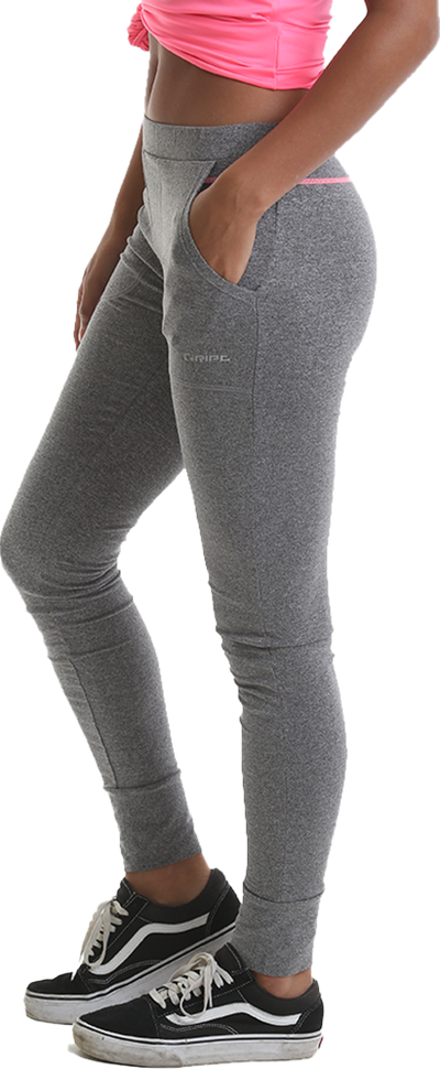 RIPT RCLPNT723 Ladies Jogger - Grey Marl