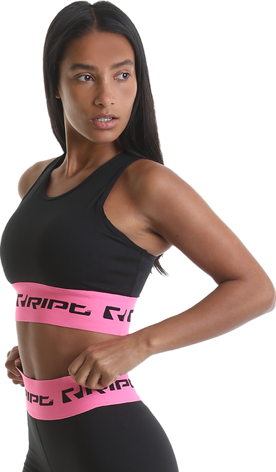 RIPT RCLTOP717 Ladies Crop Top Branded - Pink