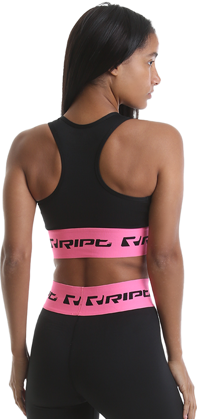 RIPT RCLTOP717 Ladies Crop Top Branded - Pink